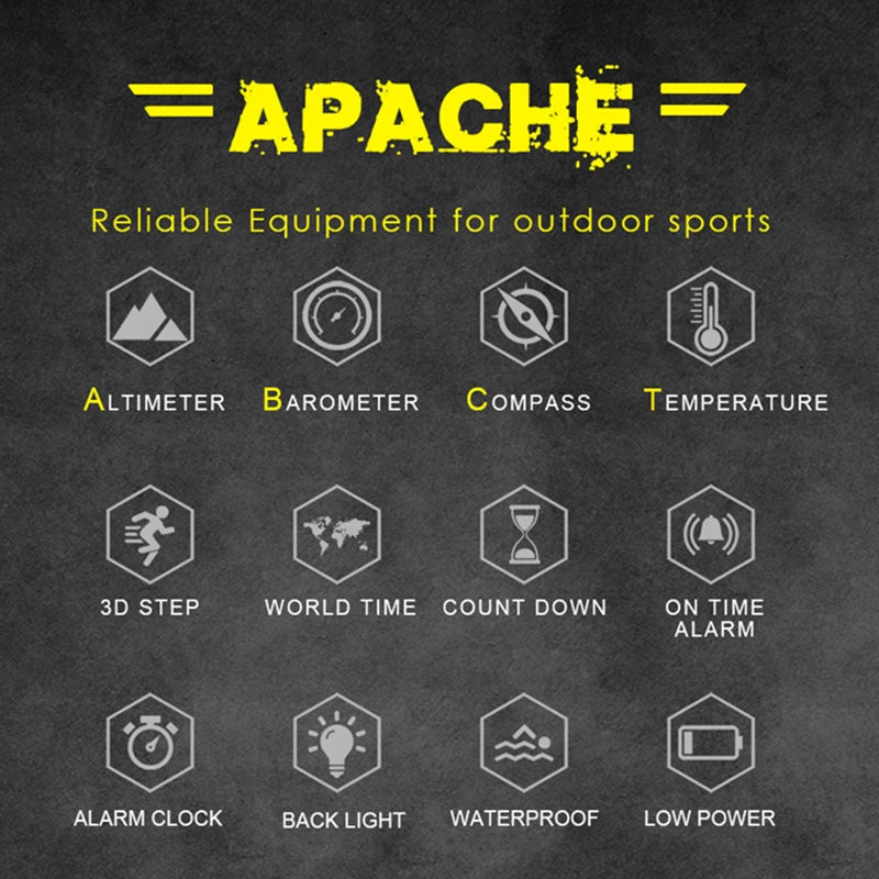 NORTH EDGE Men's sports Digital watch Hours Running Swimming Military Army watches Altimeter Barometer Compass waterproof 50m