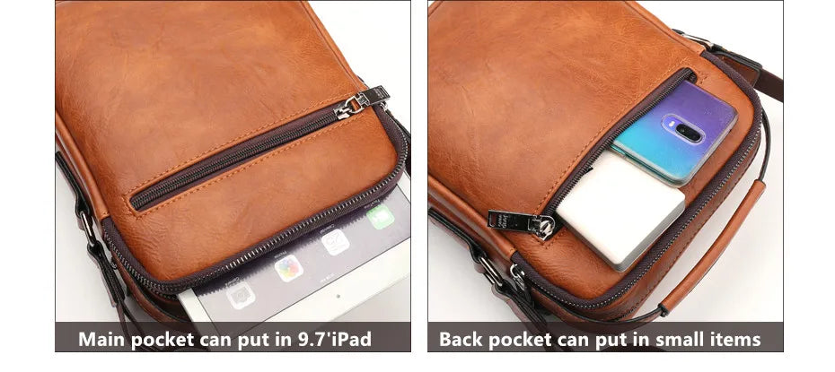 JEEP BULUO Multi-function Business Handbags Men New Men's Shoulder Bag Large Capacity Leather Messenger Bag Crossbody Big Brand