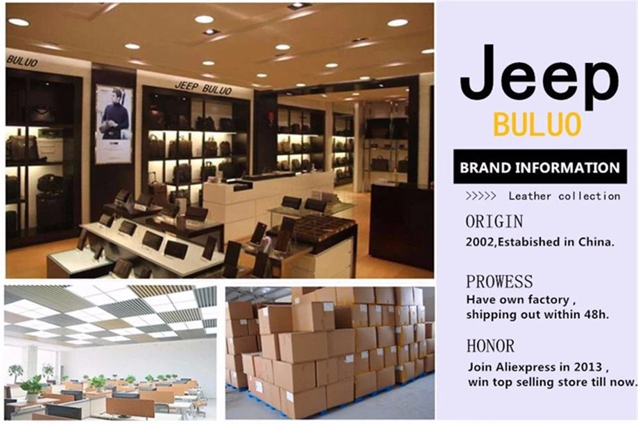 JEEP BULUO Multi-function Business Handbags Men New Men's Shoulder Bag Large Capacity Leather Messenger Bag Crossbody Big Brand