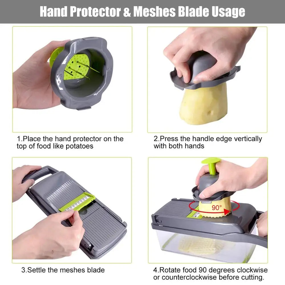 Vegetable Chopper Multifunctional Grater Cutter Kitchen Accessories Manual Fruit Slicer Potato Shredders Cheese Onion Slicers