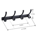 Home Storage Hooks Wall Hooks & Coat Racks Wall Mounted, Metal Black Coat Hanger Wall Mount Towel Hooks for Bathrooms