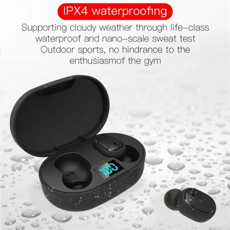 E6s Tws Bluetooth-compatible Earphones Wireless Hands-Free Noise Cancelling Headset