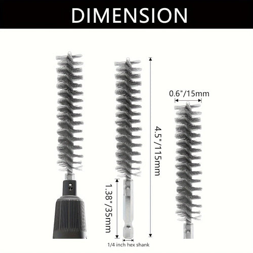 5 pieces Hexagonal shank steel wire brush for electric drill cleaning Stainless steel wire brush for electric drill cleaning