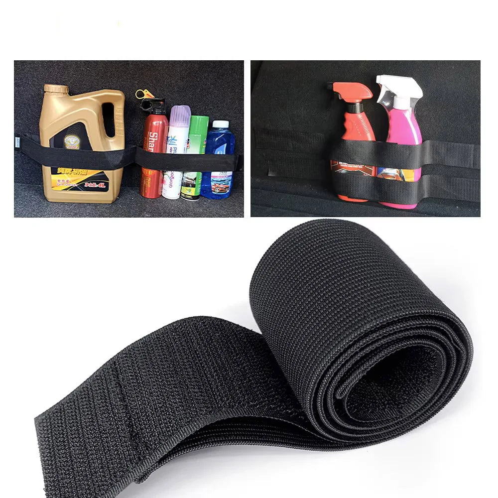 Car Trunk Organizer Black Magic Tapes Car Accessories Fixing Belt Storage Bag Tapes Fixed Auto Interior Storage and Organization