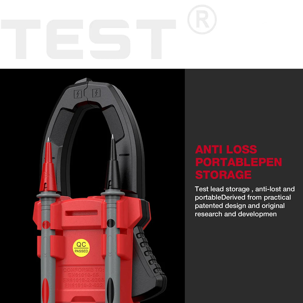HT208A/D AC/DC Digital Clamp Meter Multimeter Clamp Ammeter True RMS High Precision Capacitance NCV Ohm Hz Tester