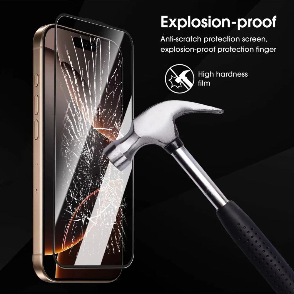NNBILI For iPhone 17 ProMax/17 Pro/17 Air Easy To Install Tempered Glass Screen Protectors HD Clear Films for iPhone 17 17Air