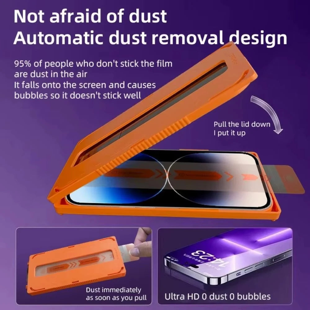 NNBILI For iPhone 17 ProMax/17 Pro/17 Air Easy To Install Tempered Glass Screen Protectors HD Clear Films for iPhone 17 17Air
