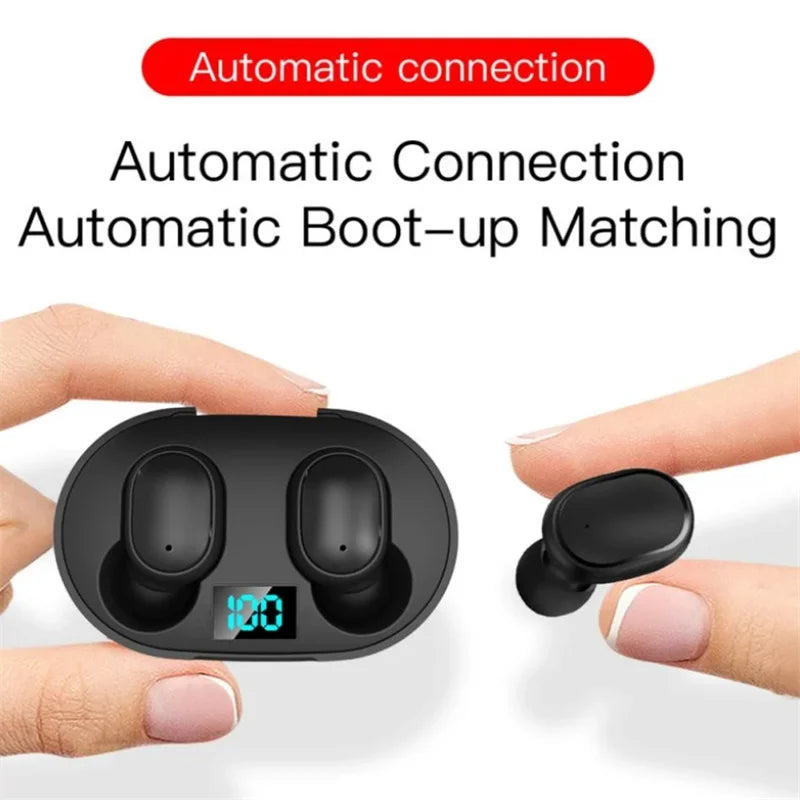 E6s Tws Bluetooth-compatible Earphones Wireless Hands-Free Noise Cancelling Headset