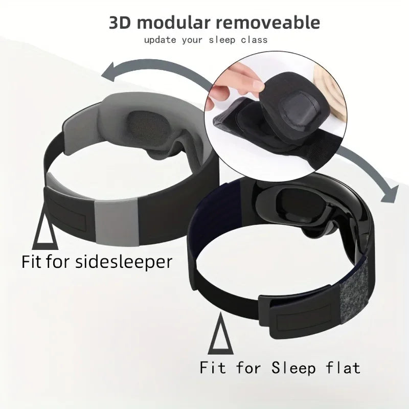 3D Movable Eye Mask, Breathable Light-Blocking Band, Storage Bag, Eye Mask, Breathable Light-Blocking Band, Eye Protection Mask