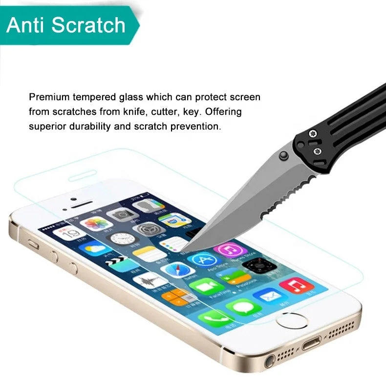 3Pcs Screen Protector For iPhone 7 8 6 6S Plus SE 2020 2022 Tempered Glass