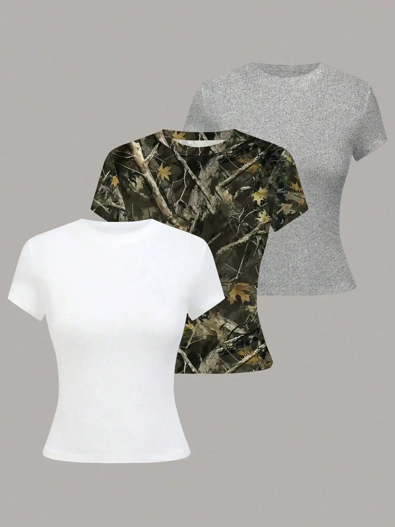 Women's Solid Color Short Sleeve T-Shirt, Minimalist Basic Top for Summer