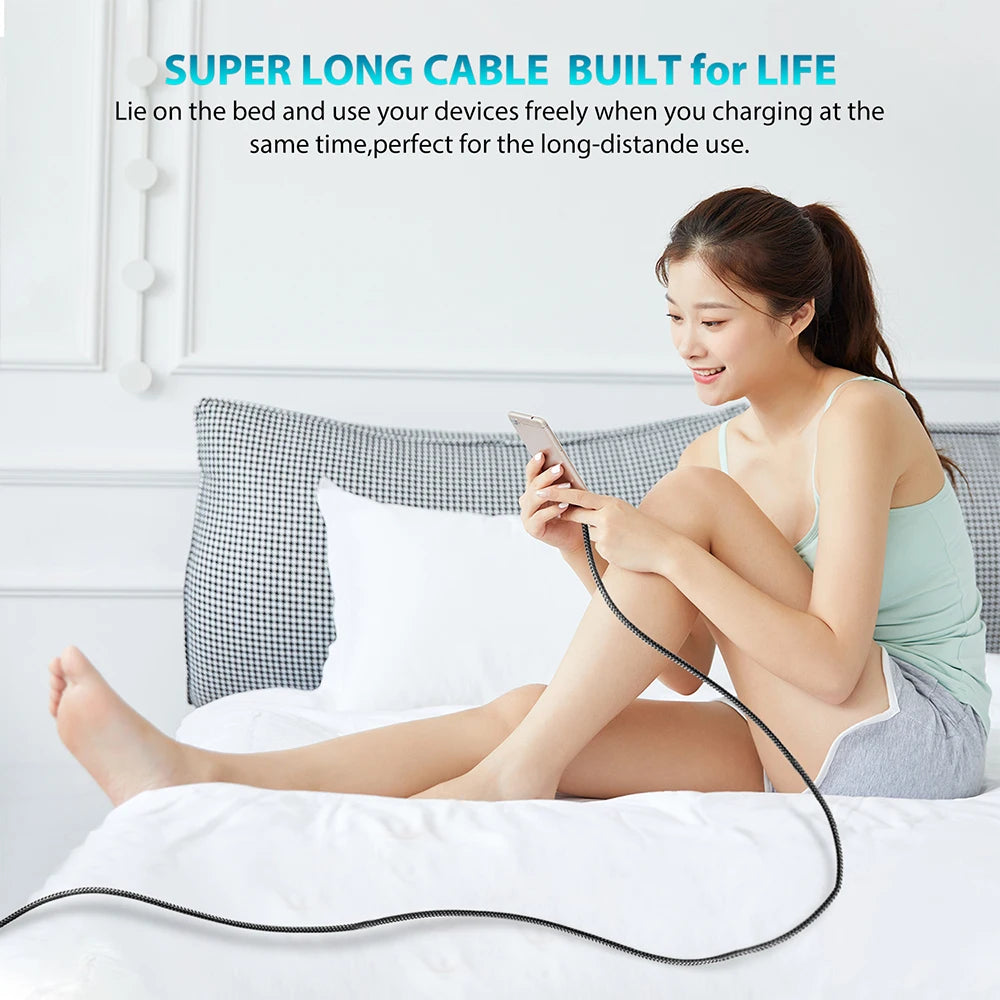 Type-C to Type-C Cable C to C PD 60W 3m 5m 8m 10-meter Extension Cable for iPhone 15 PRO MAX Plus Huawei Samsung Xiaomi OPPO