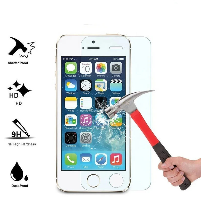 3Pcs Screen Protector For iPhone 7 8 6 6S Plus SE 2020 2022 Tempered Glass