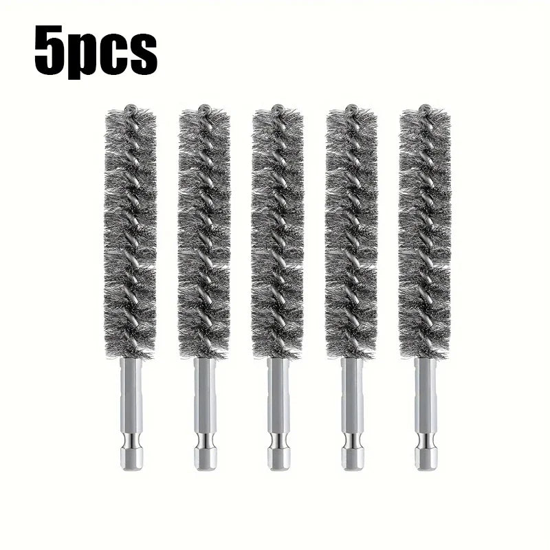 5 pieces Hexagonal shank steel wire brush for electric drill cleaning Stainless steel wire brush for electric drill cleaning