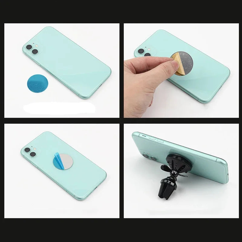 Universal Mobile Phone Metal Plates for Magsafe Cell Phone Holder Iron Sheet in Car Disc Mount Phone Sticker for Magnetic Stand