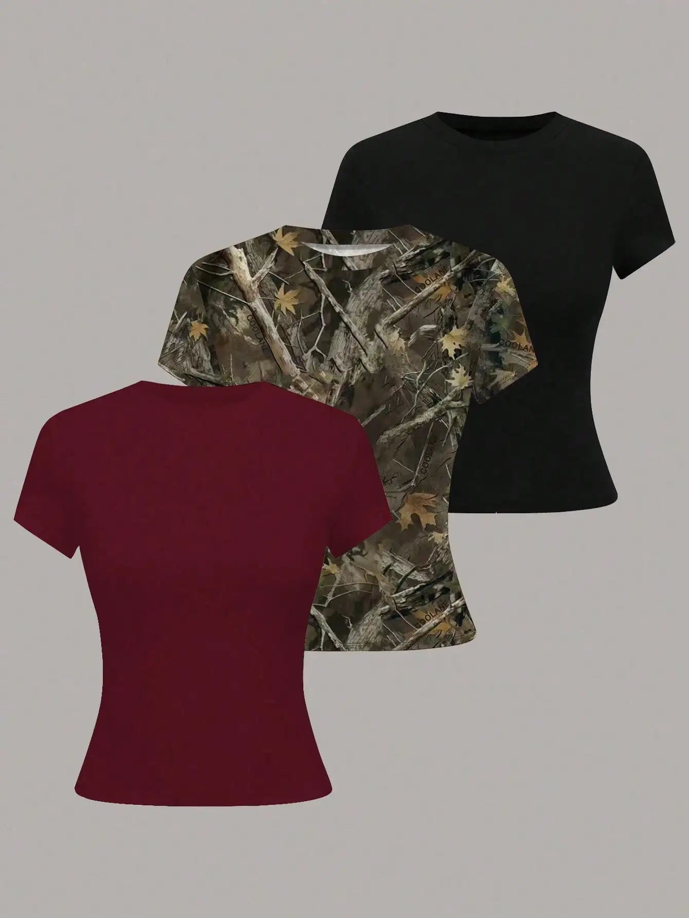 Women's Solid Color Short Sleeve T-Shirt, Minimalist Basic Top for Summer