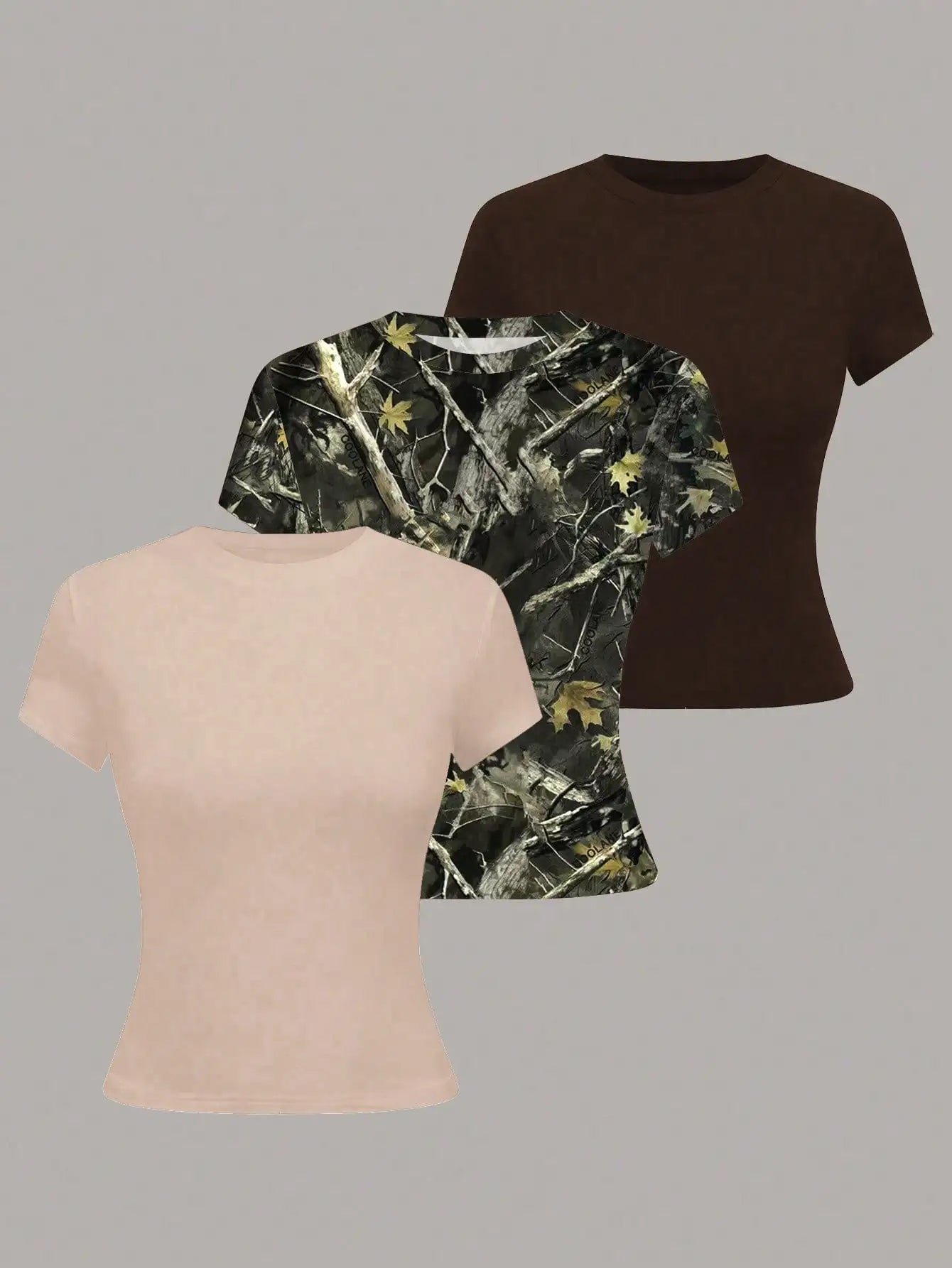 Women's Solid Color Short Sleeve T-Shirt, Minimalist Basic Top for Summer