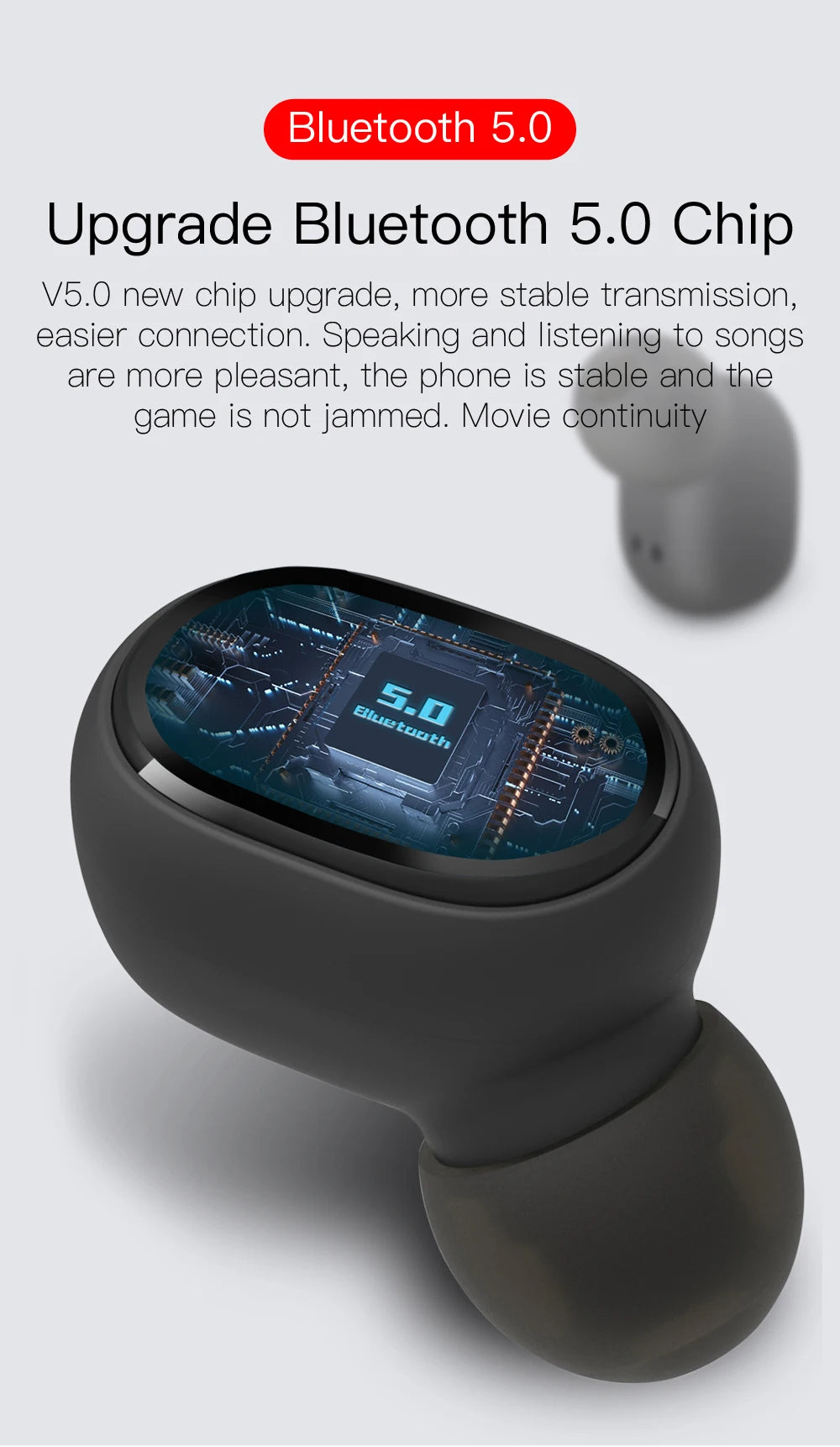 E6s Tws Bluetooth-compatible Earphones Wireless Hands-Free Noise Cancelling Headset