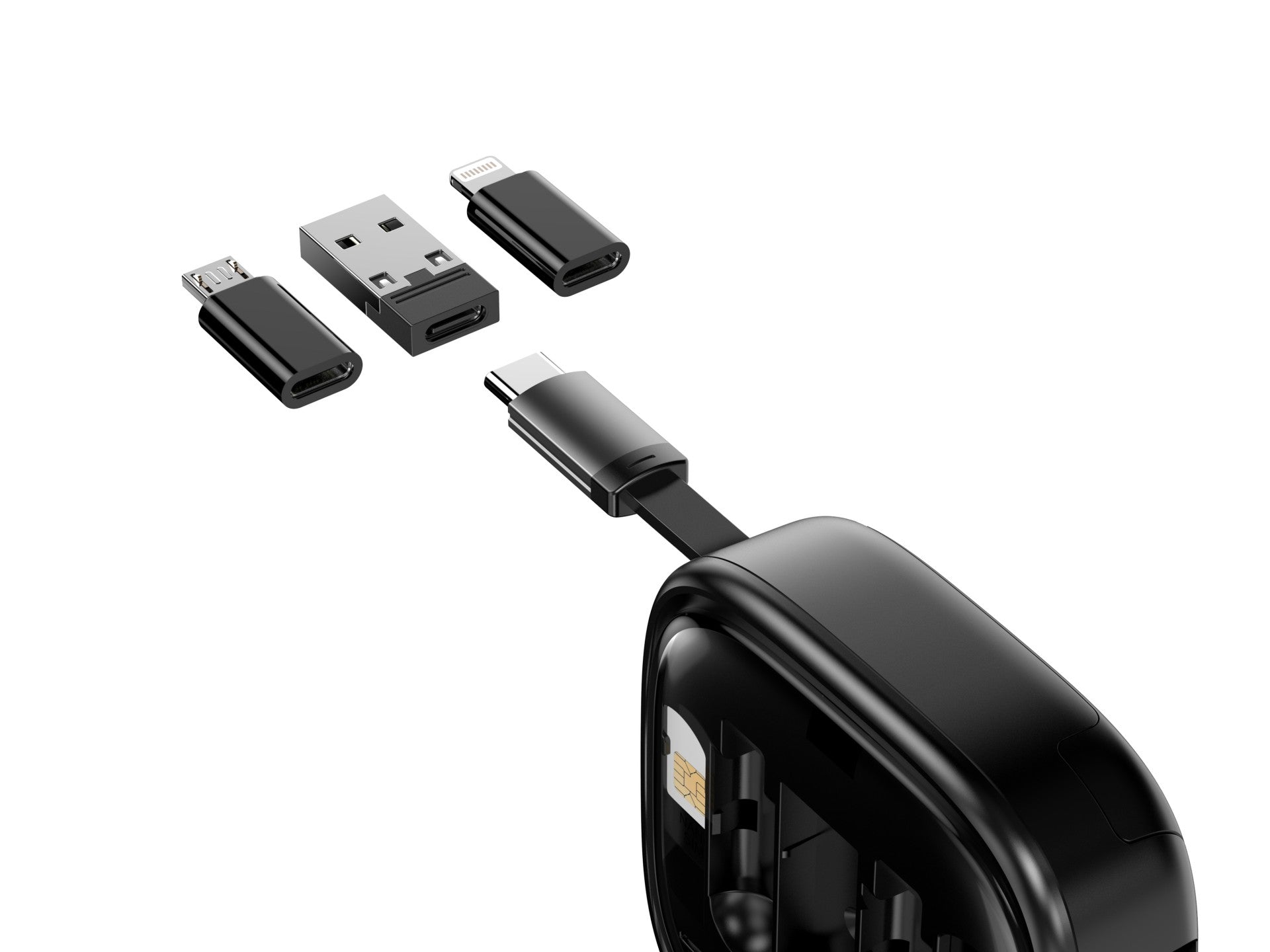Techancy Multi-function Otg Data Cable Kit TV3758, Various Combinations to Match, Charge and Transfer/Store Data