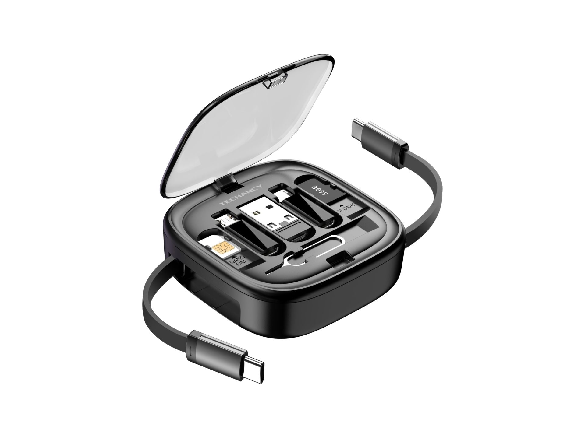 Techancy Multi-function Otg Data Cable Kit TV3758, Various Combinations to Match, Charge and Transfer/Store Data