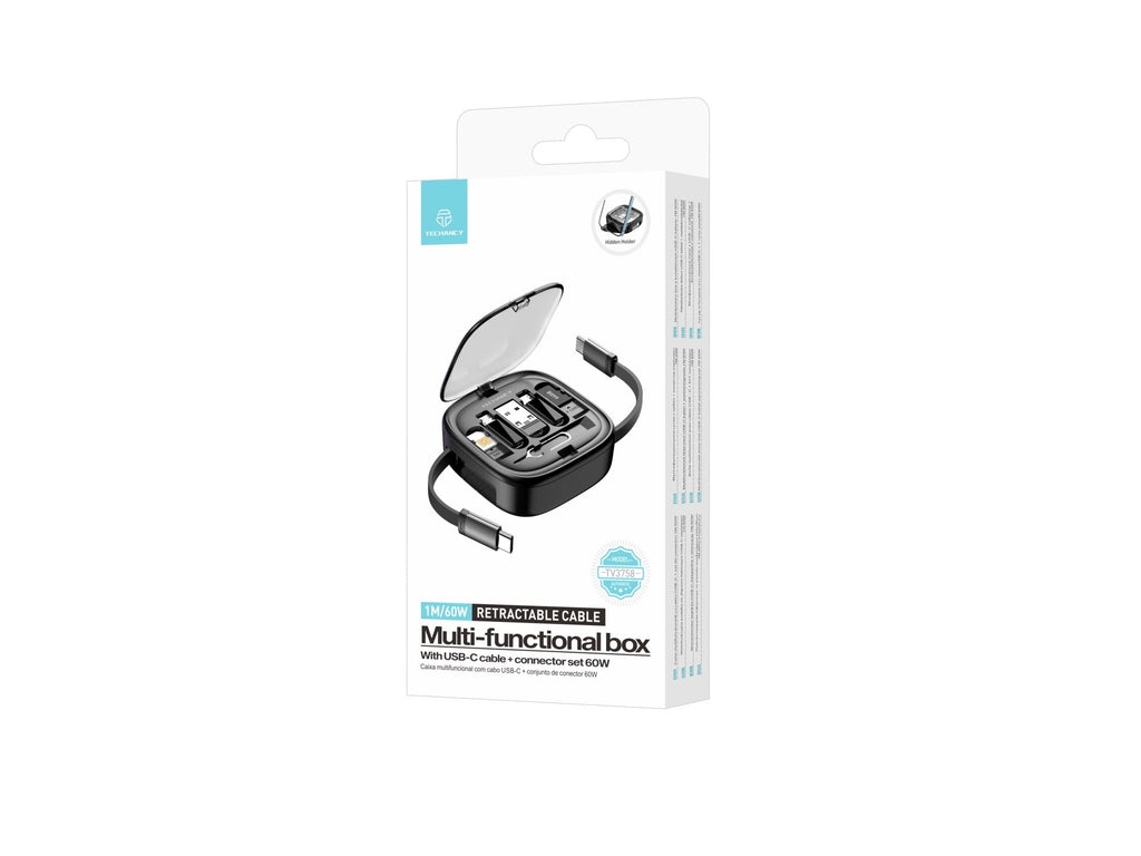 Techancy Multi-function Otg Data Cable Kit TV3758, Various Combinations to Match, Charge and Transfer/Store Data